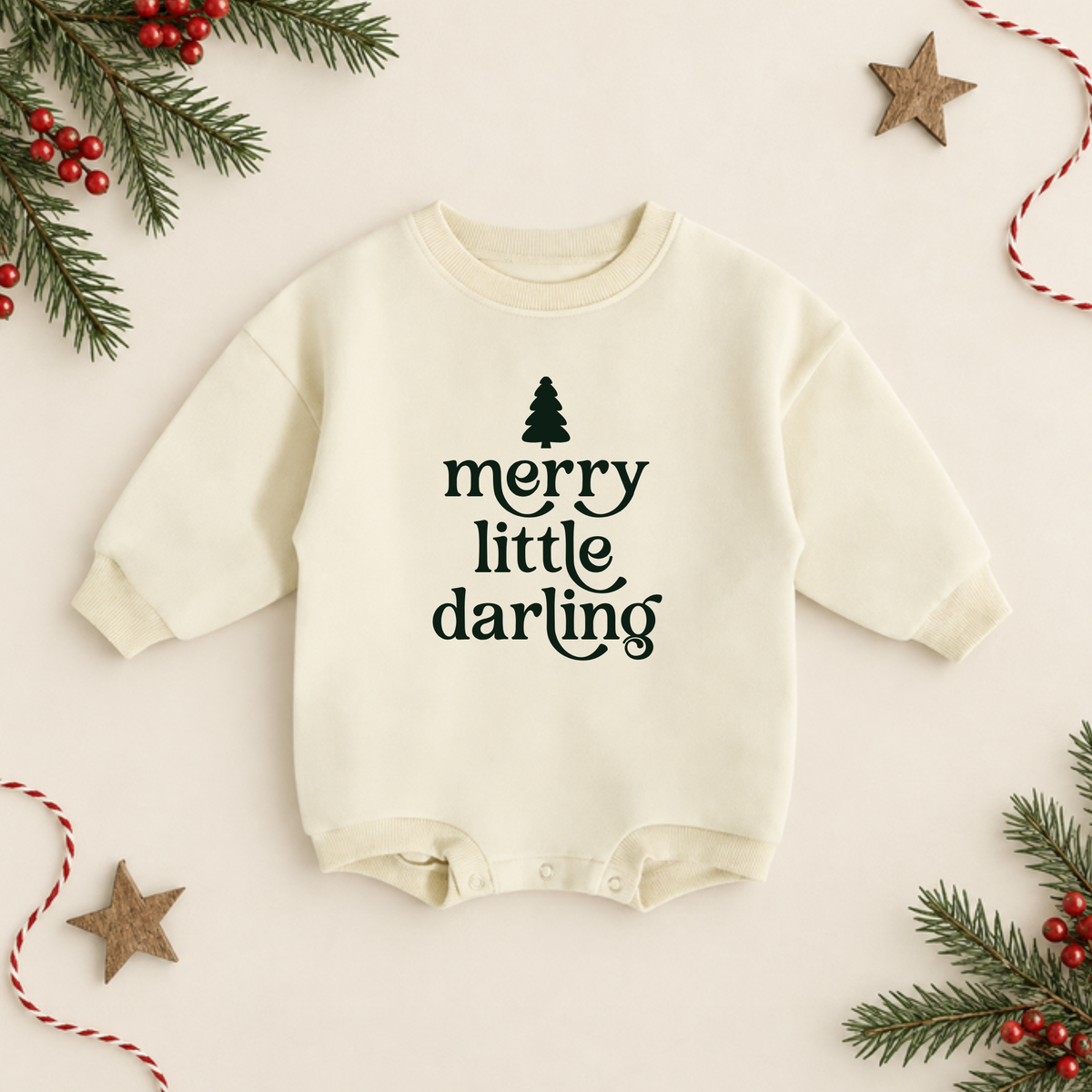 Organic Cotton Holiday Rompers | Ready To Ship
