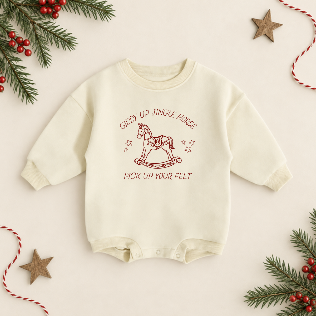 Organic Cotton Holiday Rompers | Ready To Ship