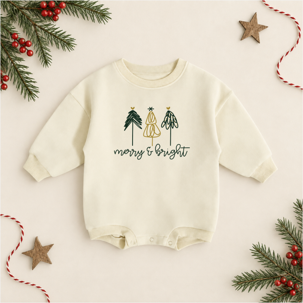 Organic Cotton Holiday Rompers | Made To Order
