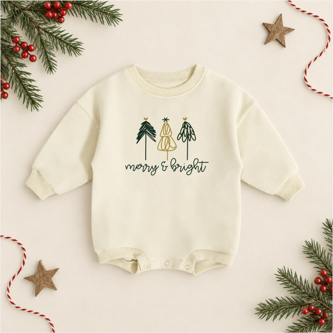 Organic Cotton Holiday Rompers | Ready To Ship