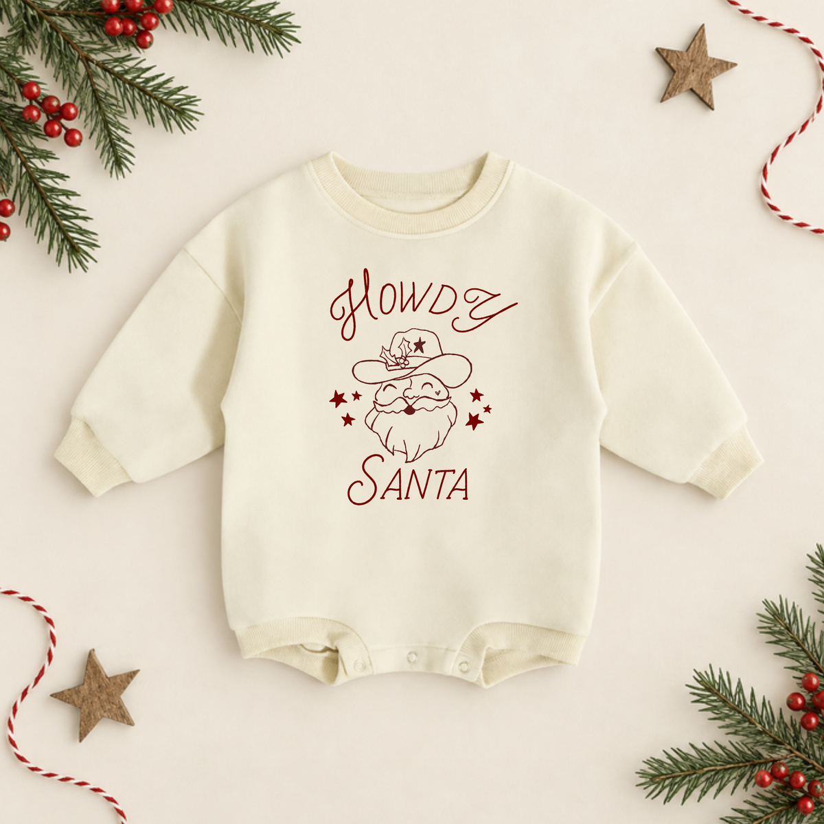 Organic Cotton Holiday Rompers | Ready To Ship