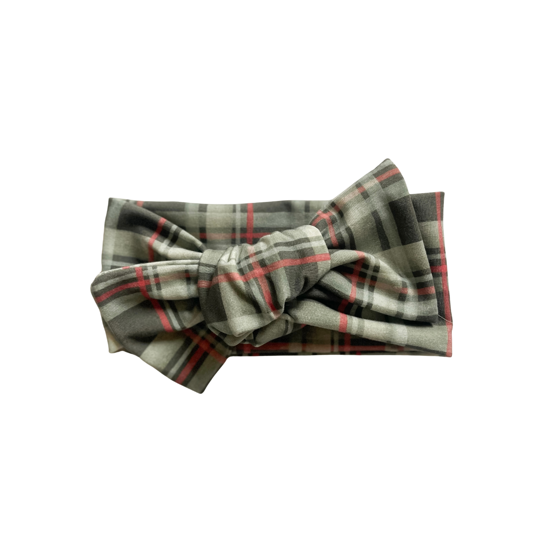 Evergreen Plaid | Chunky Knit Headwrap