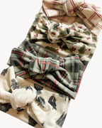 Evergreen Plaid | Chunky Knit Headwrap