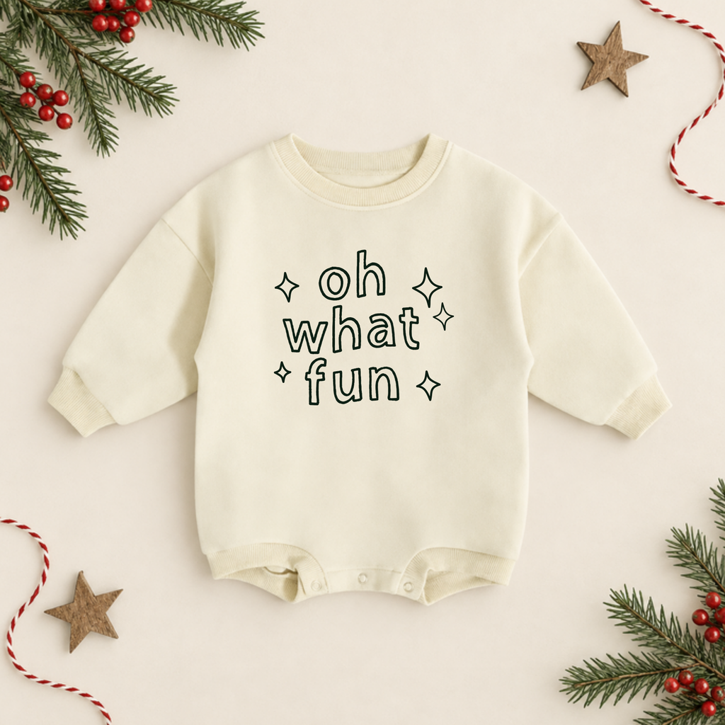 Organic Cotton Holiday Rompers | Made To Order