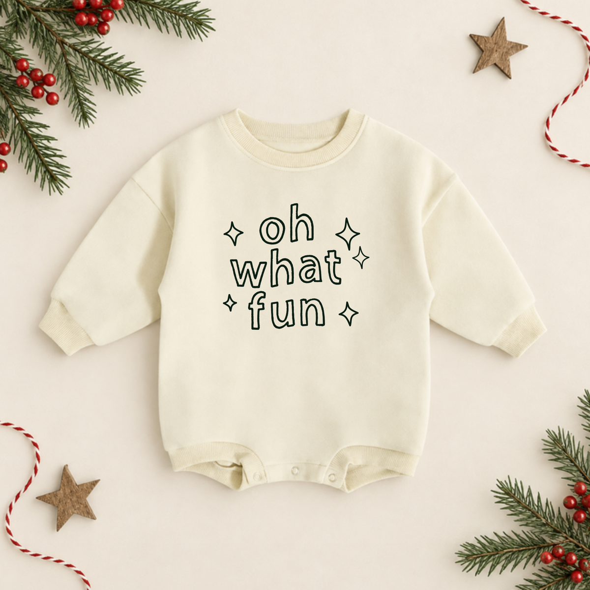 Organic Cotton Holiday Rompers | Ready To Ship