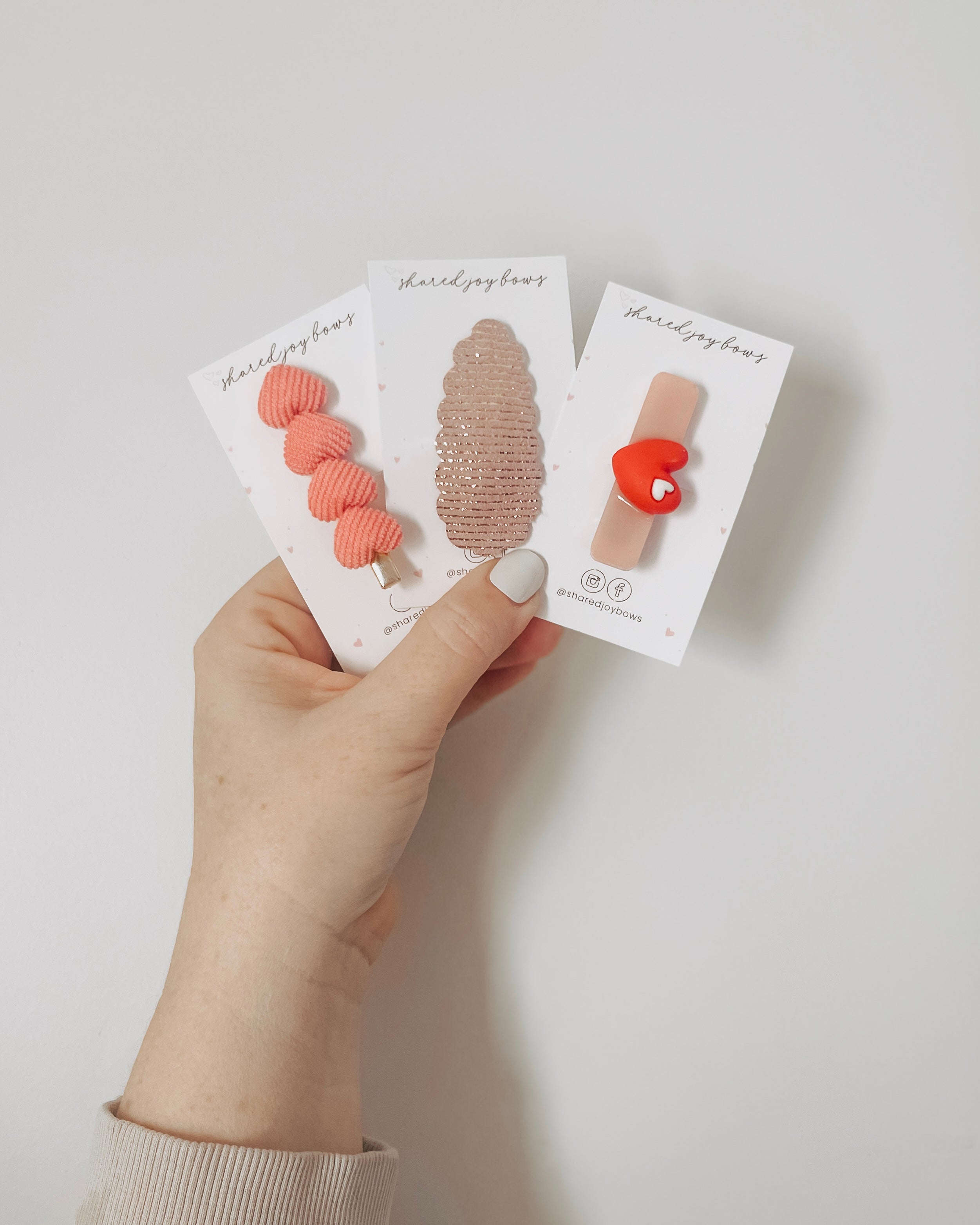 Valentine's Hair Clips