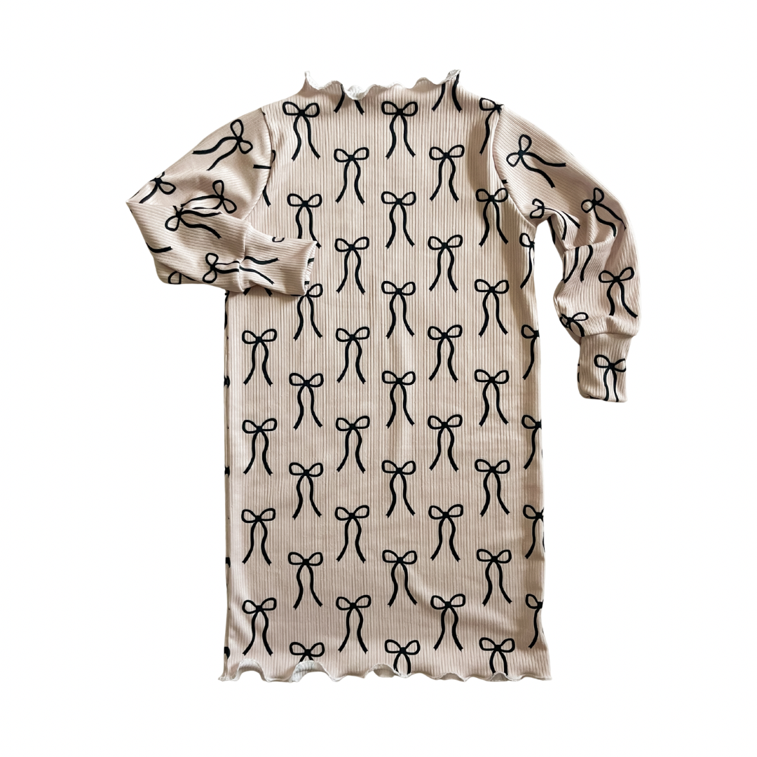 Girly Bows | Ribbed Dress